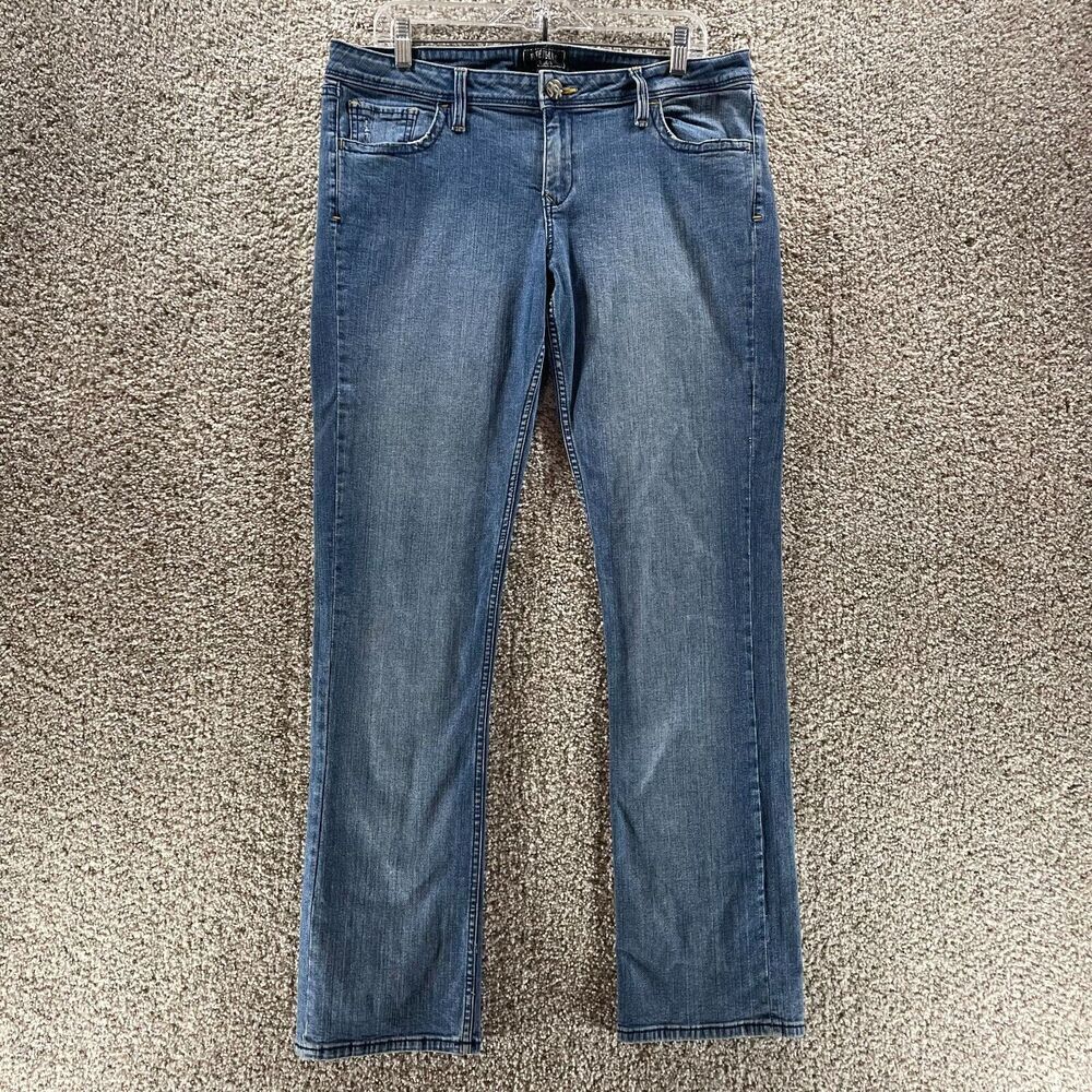 Pepe Jeans Womens 34‎ Blue Denim Pants Straight Cotton Medium Wash Ladies London